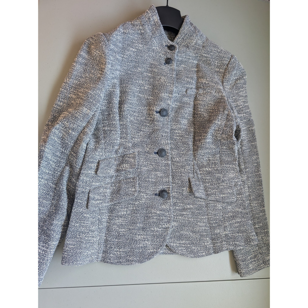NWT Rag & Bone Slade Tweed Jacket Blazer Size 6 Navy White Multi #4E454